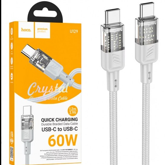 کابل هوکو U129 TYPEC TO TYPEC - 1112