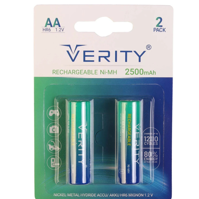 باتری قلم قابل شارژی وریتی HR6 2500 MAH دو عددی