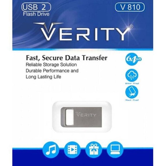 فلش مموری وریتی مدل V810 USB2.0 ظرفیت 64 گیگابایت